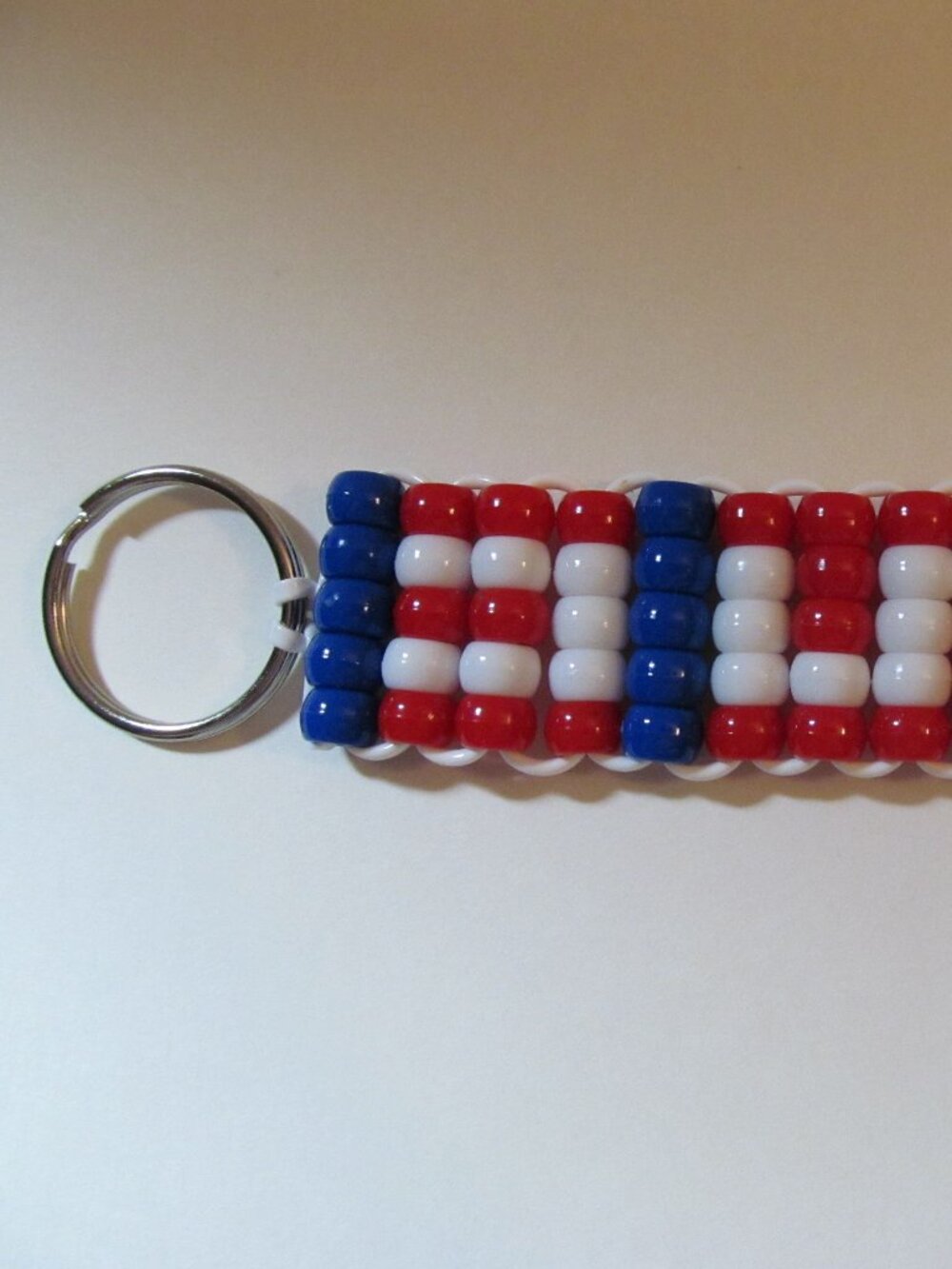USA Pony Bead Keychain #9612026